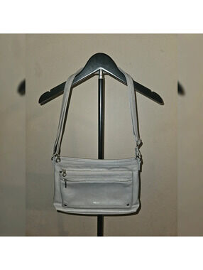 Relic Gray Faux Leather Crossbody Bag